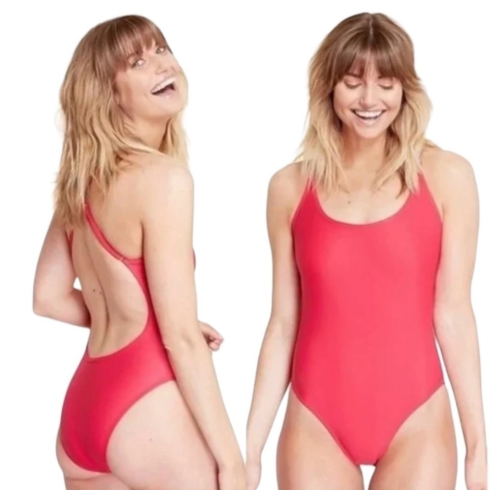 Summersalt Swimsuit High Kick Pink One piece Size 6 Hot Pink Barbie NWT swimwear